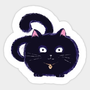 scary cat Sticker